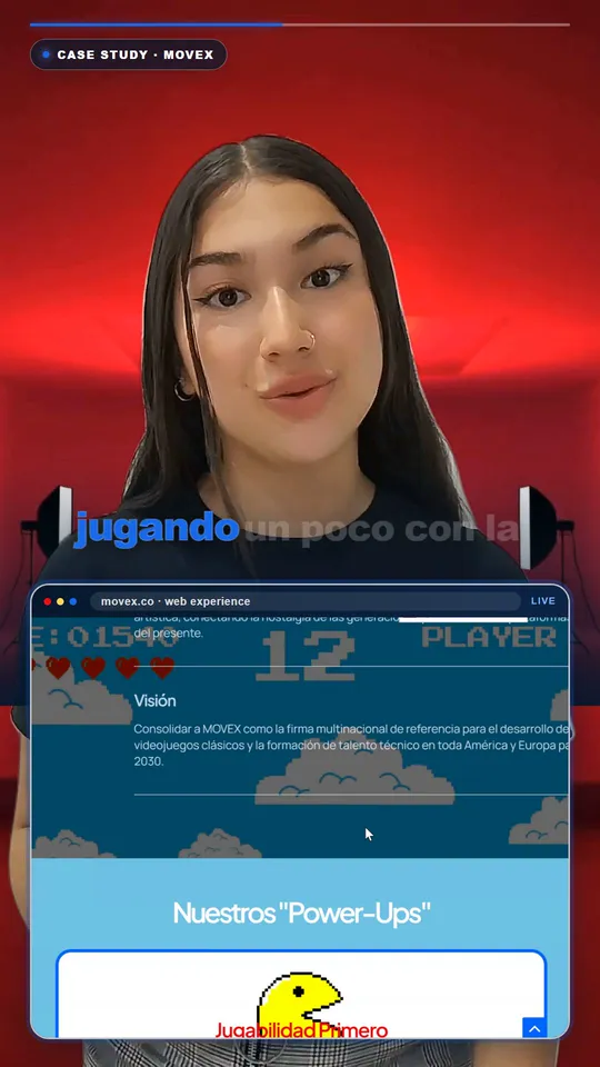 Vista previa: Movex Interactive: una web que se siente como un juego